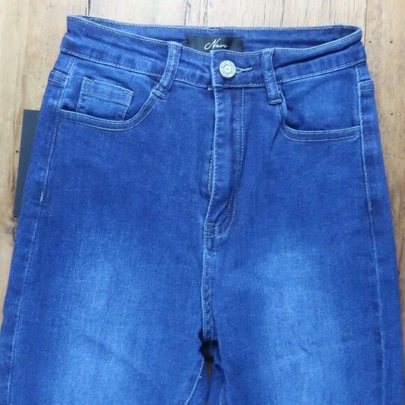 NVGTN NAVI BLUE HIGH RISE WAIST SKINNY JEAN SIZE SMALL NWT - Picture 5 of 10